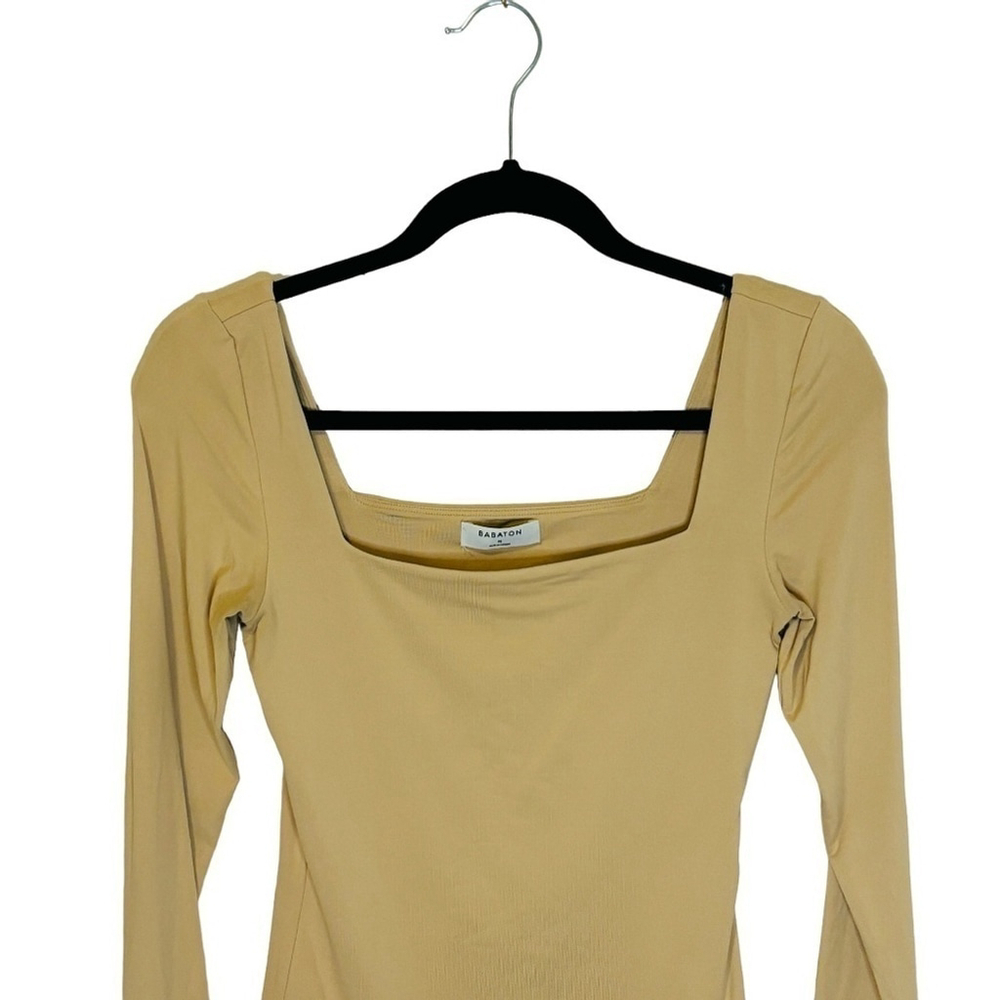 Aritzia Babaton Contour Ace Square Neck Body Suit SZ Medium - Picture 7 of 8